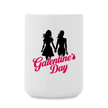 Galentine's Day 2026 Mädchen - Große Tasse 440 ml - Weiß - Vorne