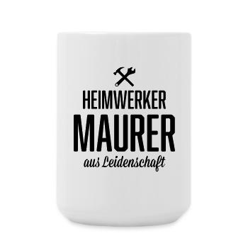 Heimwerker Maurer - Große Tasse 440 ml - Weiß - Vorne