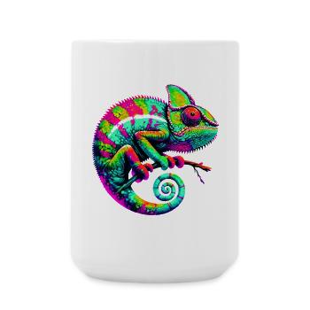Caméléon - Grande tasse 440 ml - blanc - Devant