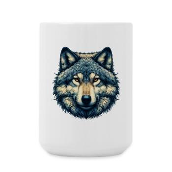 Loup - Grande tasse 440 ml - blanc - Devant