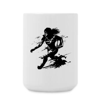 Rugby Spielerin - Große Tasse 440 ml - Weiß - Vorne