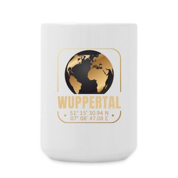 Wuppertal - Große Tasse 440 ml - Weiß - Vorne