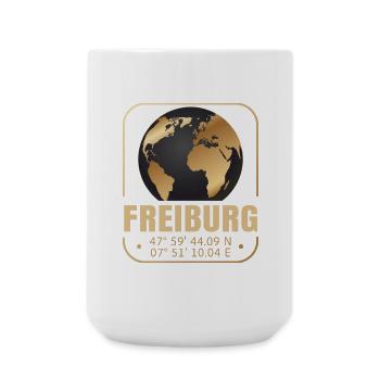 Freiburg - Große Tasse 440 ml - Weiß - Vorne