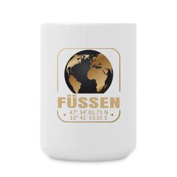 Füssen - Große Tasse 440 ml - Weiß - Vorne