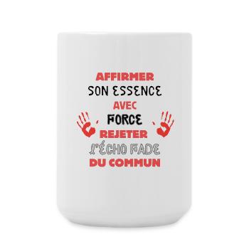 My essence against the mundane - Large Mug 440 ml - white - Front