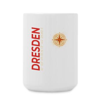 Dresden - Große Tasse 440 ml - Weiß - Vorne