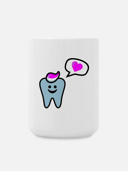 zahn punk zahnarzt dentist - Grande tasse 440 ml - blanc