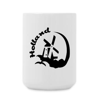 Hollande Moulin à vent - Grande tasse 440 ml - blanc - Devant