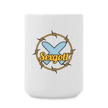 Sexgott | Dildo | Cock - Large Mug 440 ml - white - Front