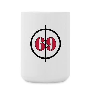 Represents: 69 (V) - Large Mug 440 ml - white - Front