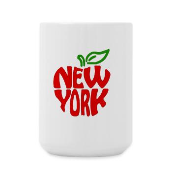 New York - Große Tasse 440 ml - Weiß - Vorne