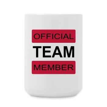 Team - Große Tasse 440 ml - Weiß - Vorne