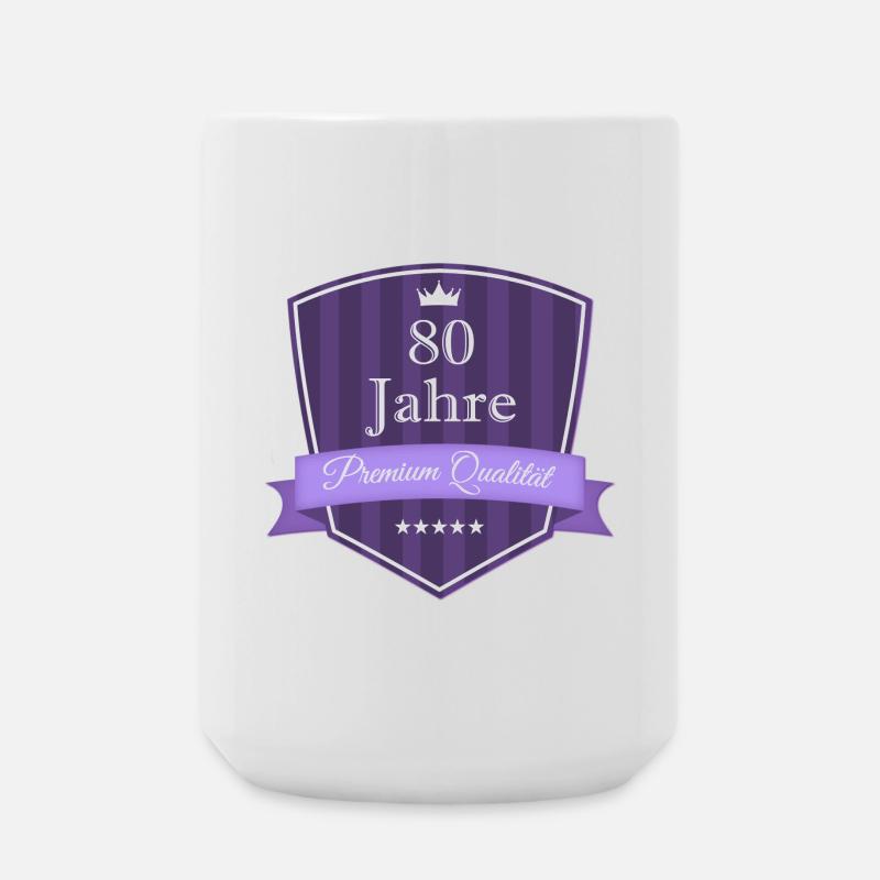 Premium 80 lila - Große Tasse 440 ml - Weiß