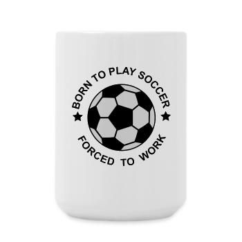 Soccer - Large Mug 440 ml - white - Front