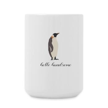 hello handsome - Grande tasse 440 ml - blanc - Devant