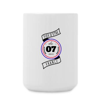 Fier D'être Du 07 Ardèche France - Grande tasse 440 ml - blanc - Devant