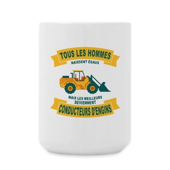 Tous les hommes naissent - Grande tasse 440 ml - blanc - Devant
