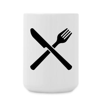 eat 6254398 118120591 - Large Mug 440 ml - white - Front