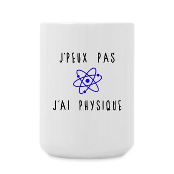 J'peux Pas J'ai Physique Atome Bleu - Grande tasse 440 ml - blanc - Devant