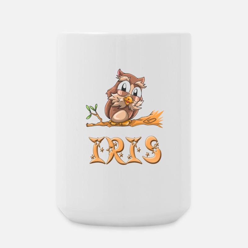 Owl Iris - Large Mug 440 ml - white