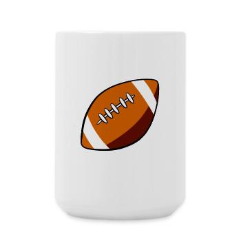rugby - Grande tasse 440 ml - blanc - Devant