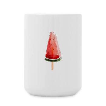 Glaces à la pastèque - Grande tasse 440 ml - blanc - Devant