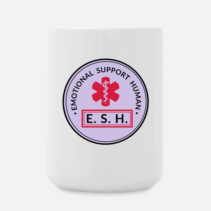Emotional Support Human - Große Tasse 440 ml - Weiß
