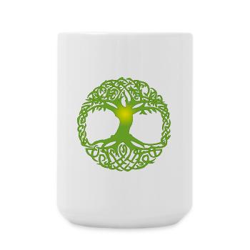 Arbre celtique - Grande tasse 440 ml - blanc - Devant