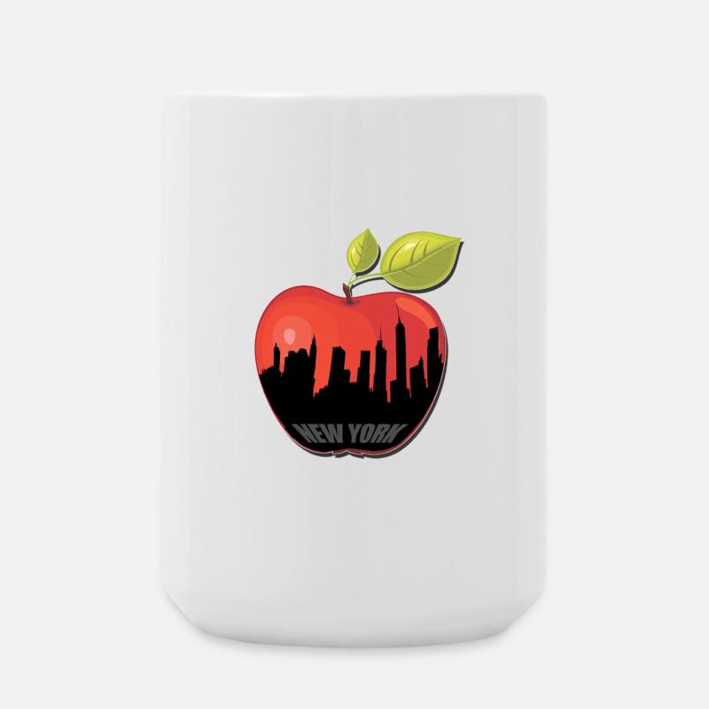 BIG APPLE - Large Mug 440 ml - white
