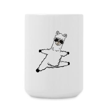 Lunettes de soleil en alpaga - Grande tasse 440 ml - blanc - Devant