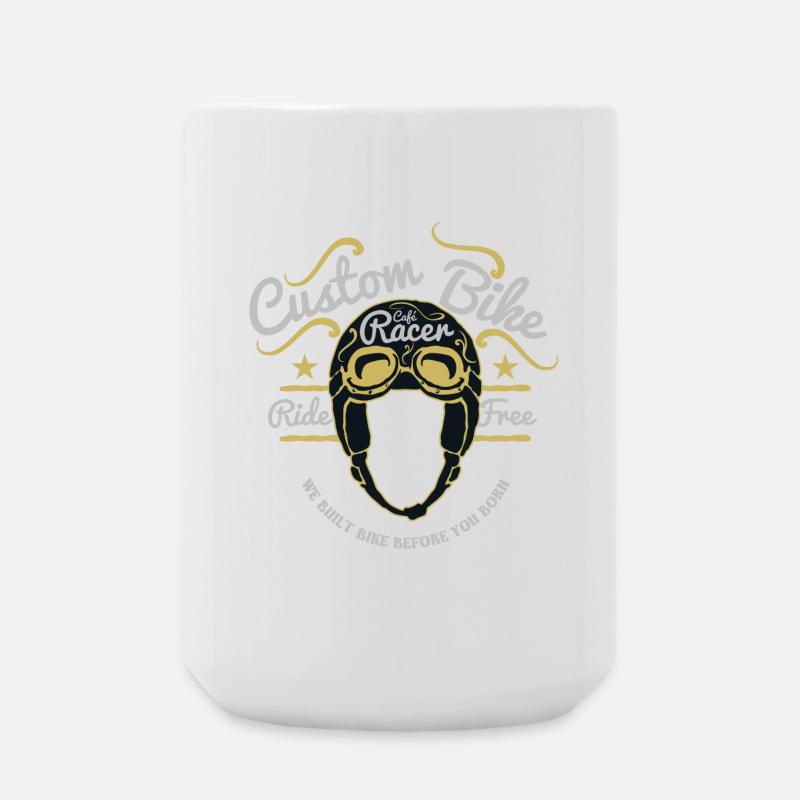Motorcycle, Biker, Screwdriver - Large Mug 440 ml - white