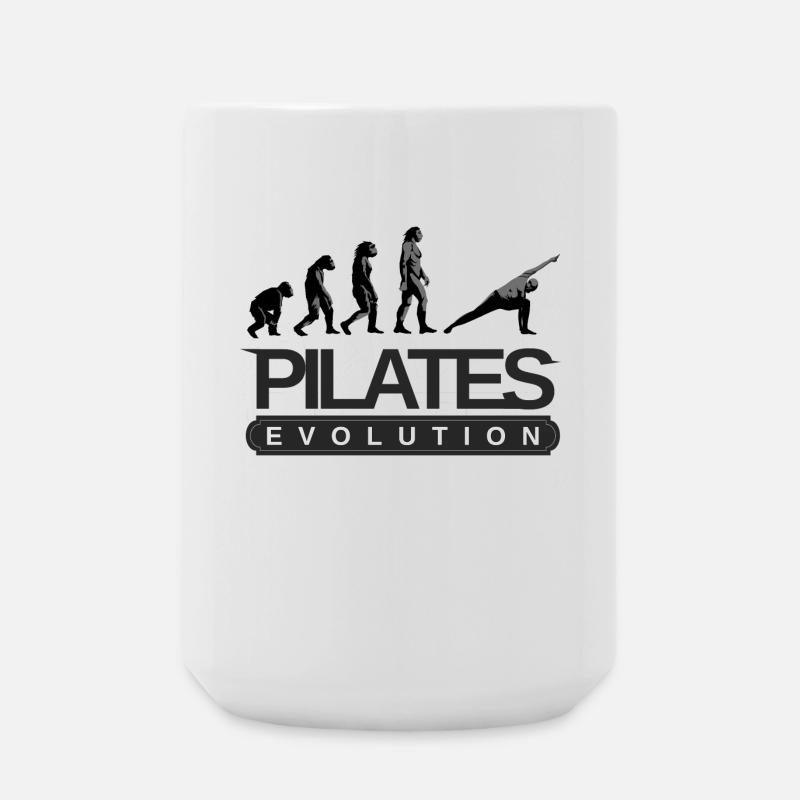 Pilates Evolution Fitness Training Dites - Grande tasse 440 ml - blanc