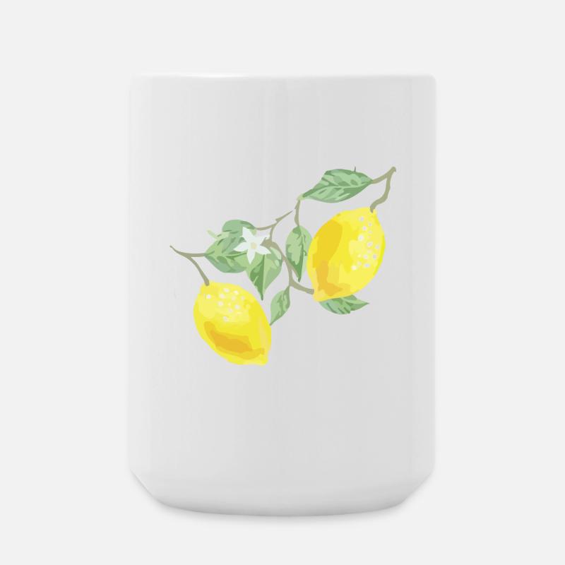 Lemons - Large Mug 440 ml - white