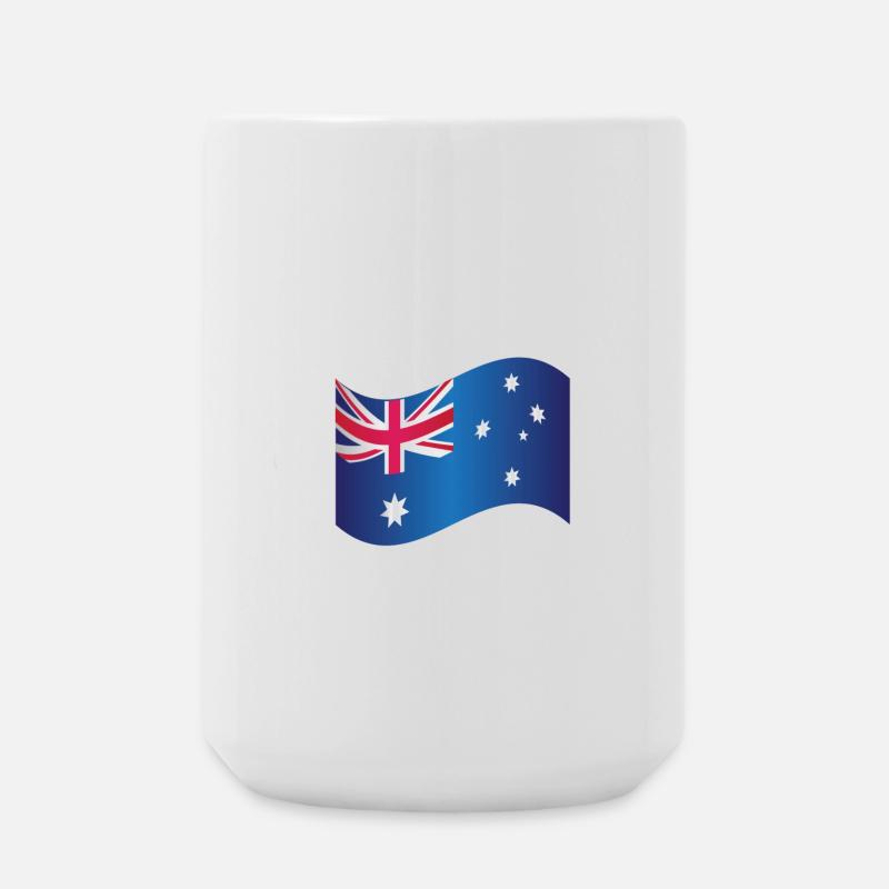 Australian Flag - Large Mug 440 ml - white