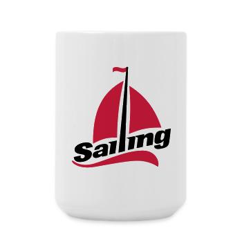 sail - Large Mug 440 ml - white - Front