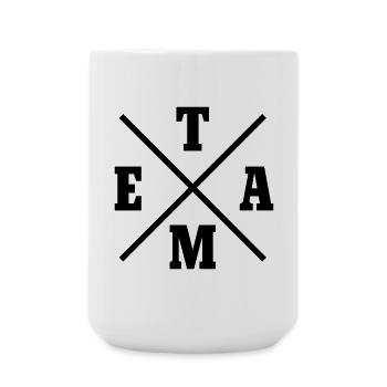 Team Cross - Large Mug 440 ml - white - Front