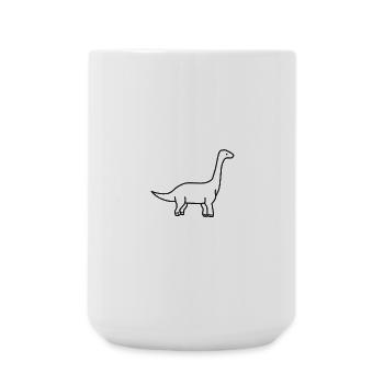 Dinosaurier - Große Tasse 440 ml - Weiß - Vorne