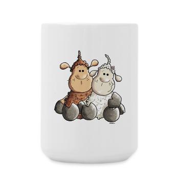 Funny Love Sheep - Large Mug 440 ml - white - Front