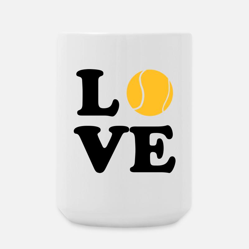 Tennis - Große Tasse 440 ml - Weiß