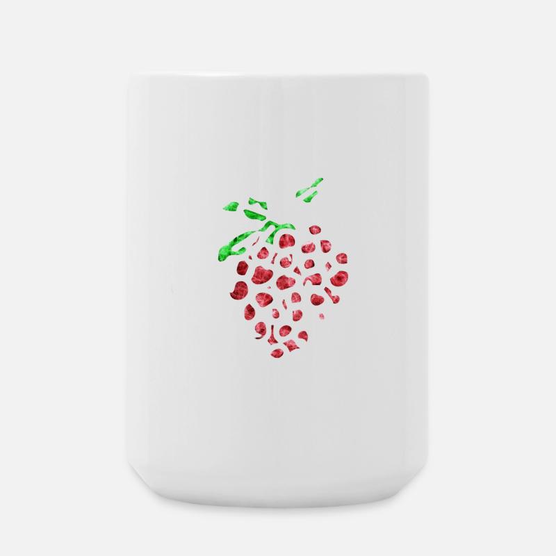 Crazy strawberry - Large Mug 440 ml - white