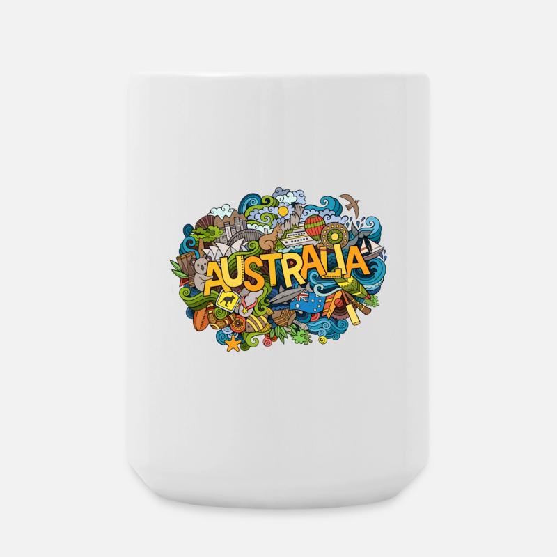 Australien - Große Tasse 440 ml - Weiß