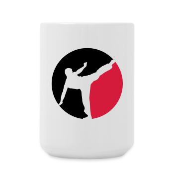 Karate - Große Tasse 440 ml - Weiß - Vorne