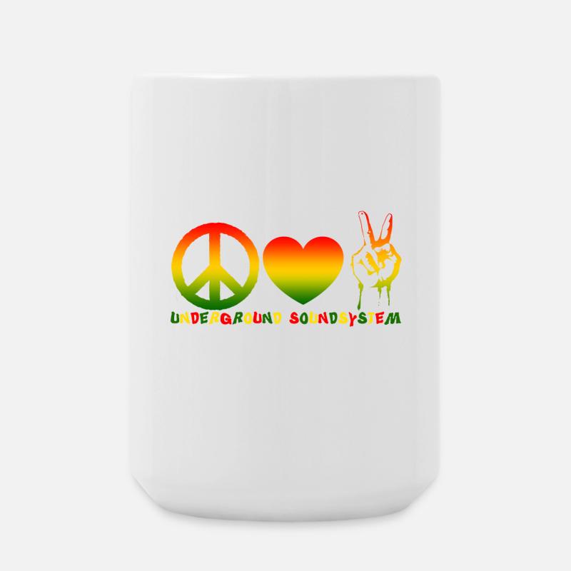 Système de son Peace Love - Grande tasse 440 ml - blanc