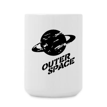 outer space - Large Mug 440 ml - white - Front