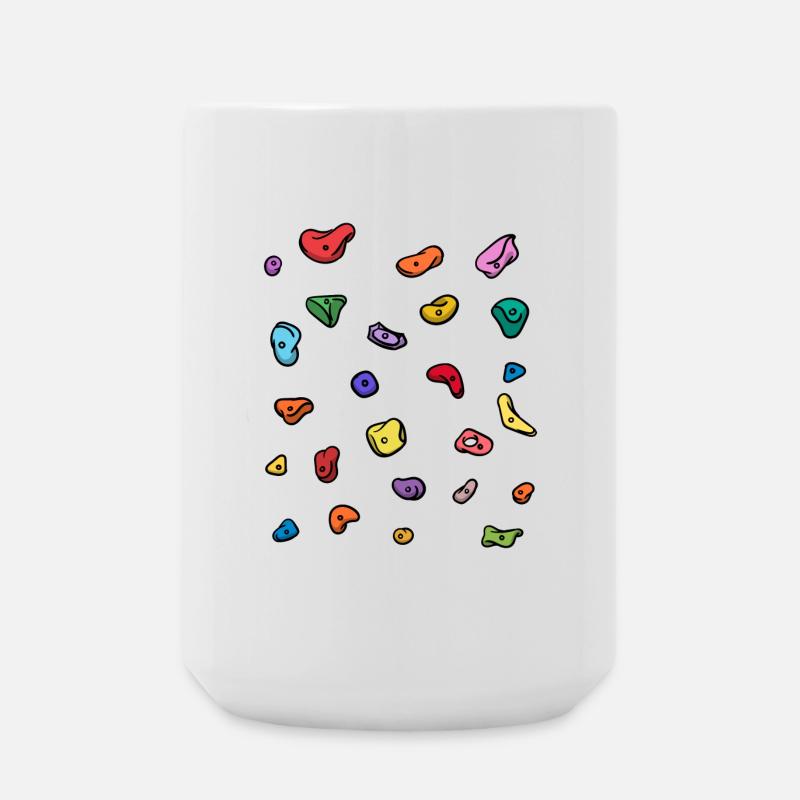 Boulder Bouldern Klettern Bergsteigen Bergsport - Große Tasse 440 ml - Weiß