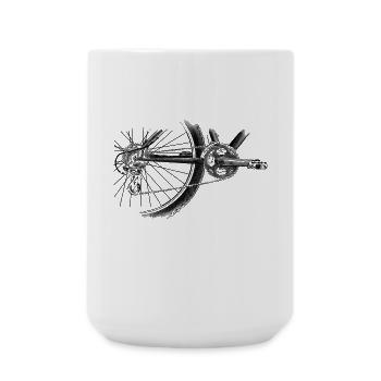 roue - Grande tasse 440 ml - blanc - Devant