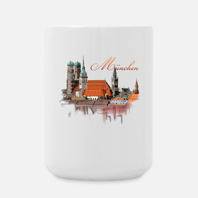 München - Große Tasse 440 ml - Weiß
