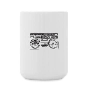 Hip Hop music - Large Mug 440 ml - white - Front
