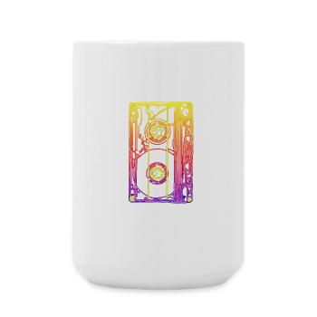 80er Party - Große Tasse 440 ml - Weiß - Vorne
