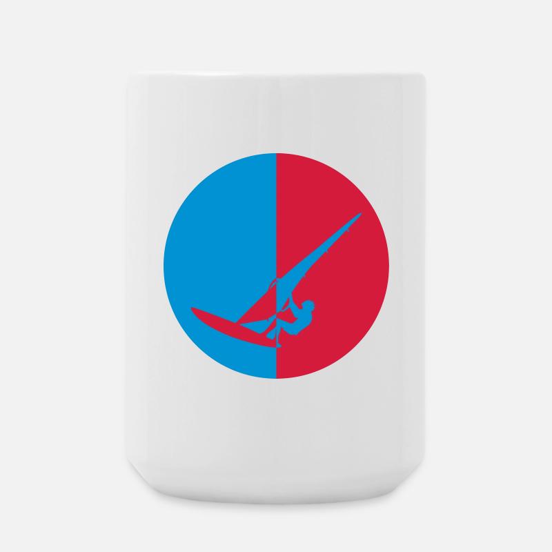 Windsurfen / Windsurfer / Windsurf / Windsurfing - Große Tasse 440 ml - Weiß